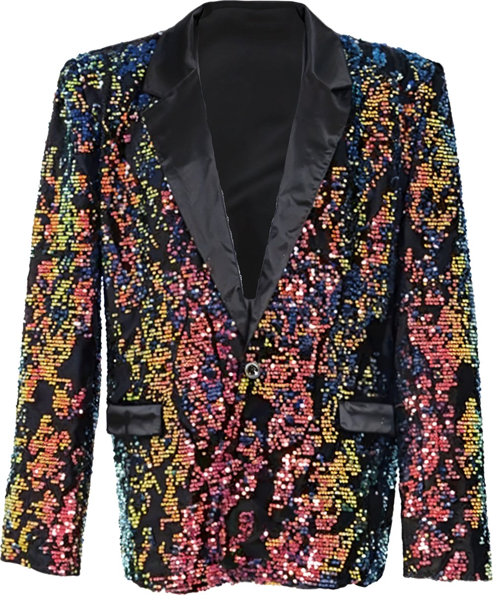 Carnavalsjas dames - Pailletten | Maat 36 - Carnavalskleding Dames - Carnaval